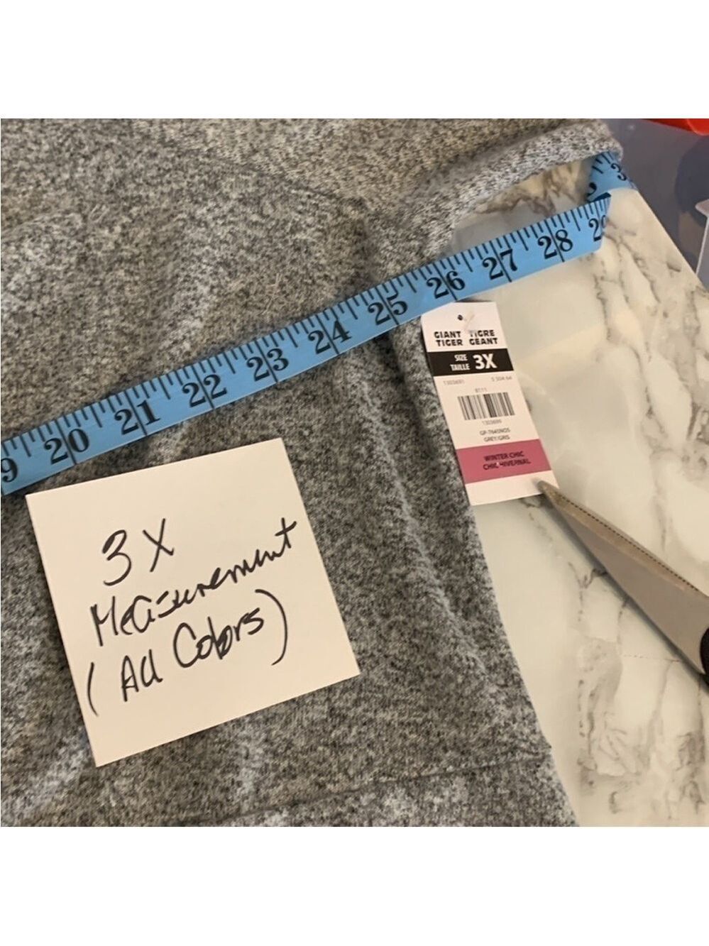 😍CLEARANCE - LILY MORGAN Grey Twist Hem Lightweight Knit Sweater Size 3X - Picture 9 of 12